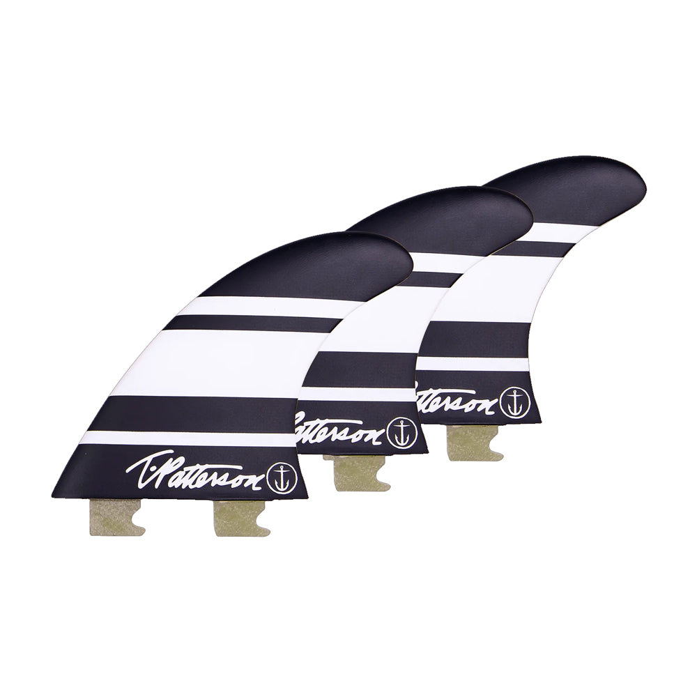 Captain Fin Co - Timmy Patterson Tri - Medium - Black/White (Snap-In / FCS II)