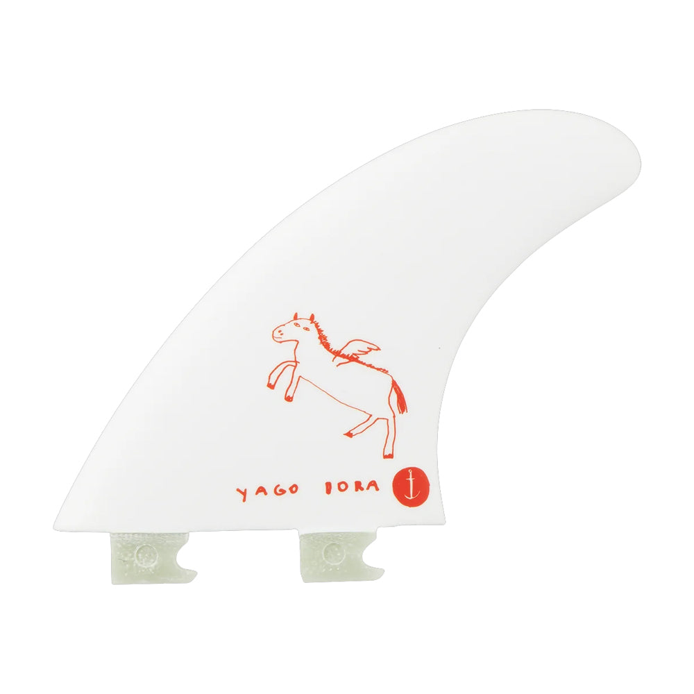 Captain Fin Co - Yago Dora Tri - MD/LG - White (Snap-In / FCS II)