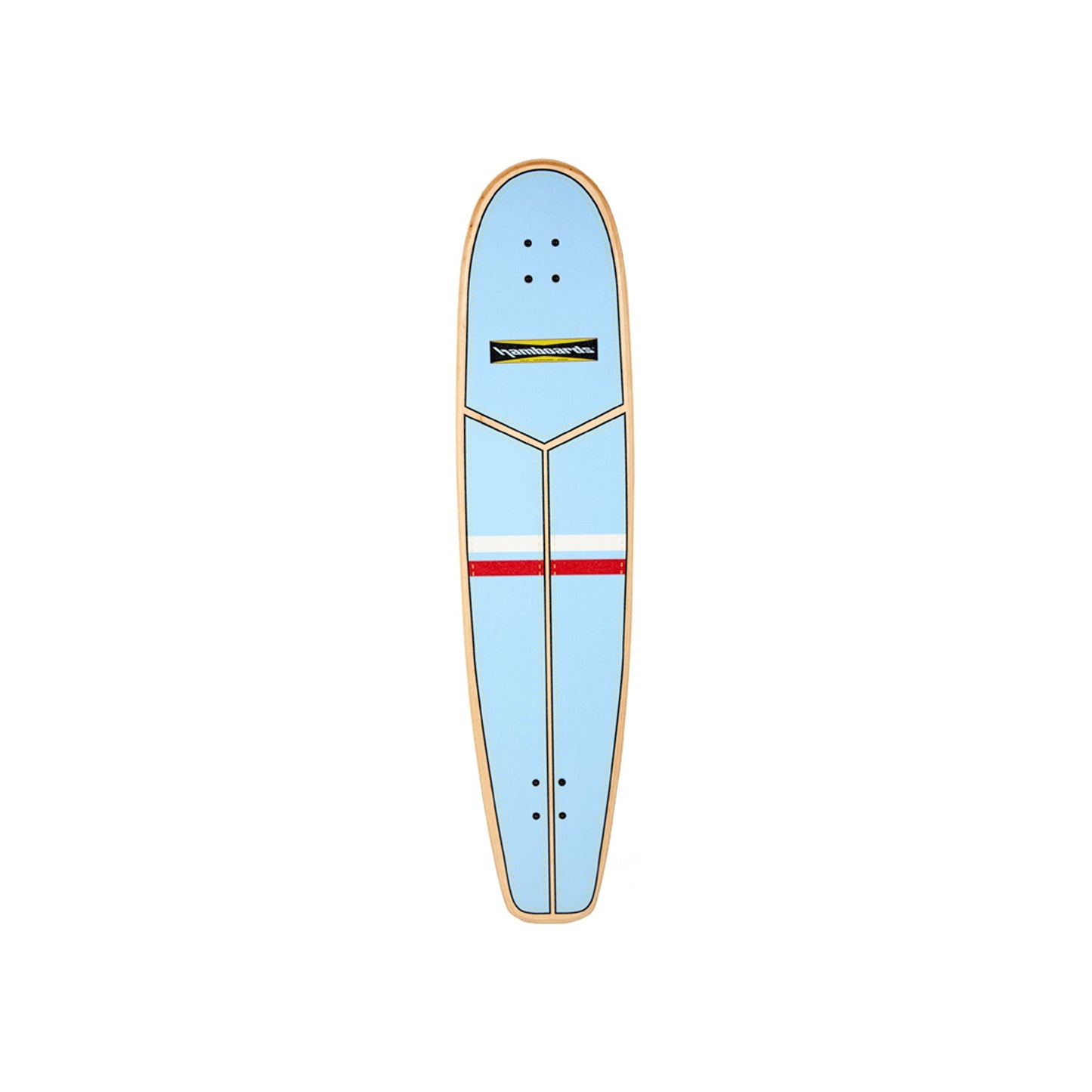 Hamboards - 45" The Huntington Hop - Light Blue/Red/White - Deck Only
