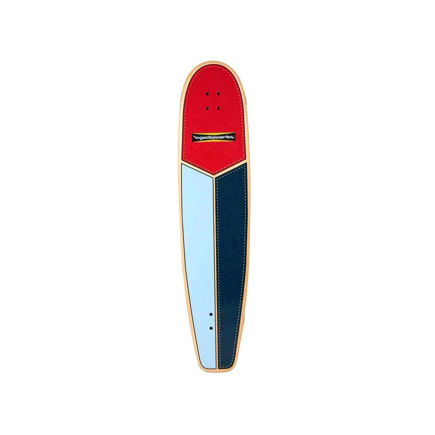 Hamboards - 45" The Huntington Hop - Red/Light Blue/Navy - Deck Only