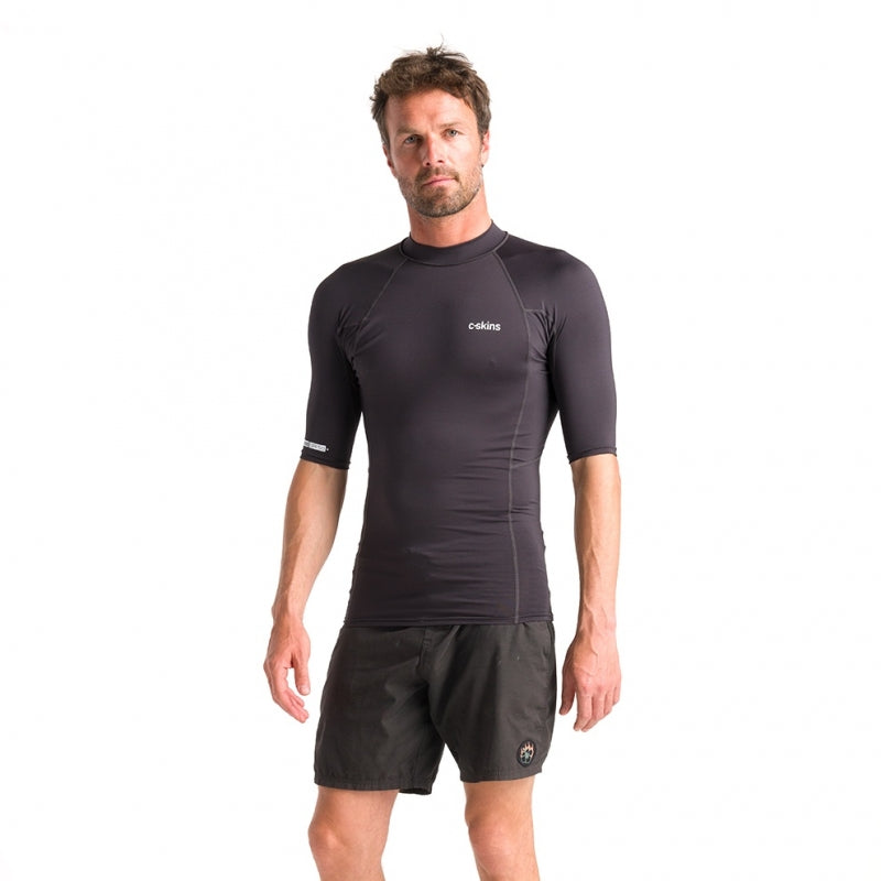 C-Skins NuWave Mens Rash Vest Anthracite - XXL