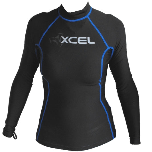 Xcel Ladies Polypro Long Sleeved Rash Vest - USA4 (UK6)