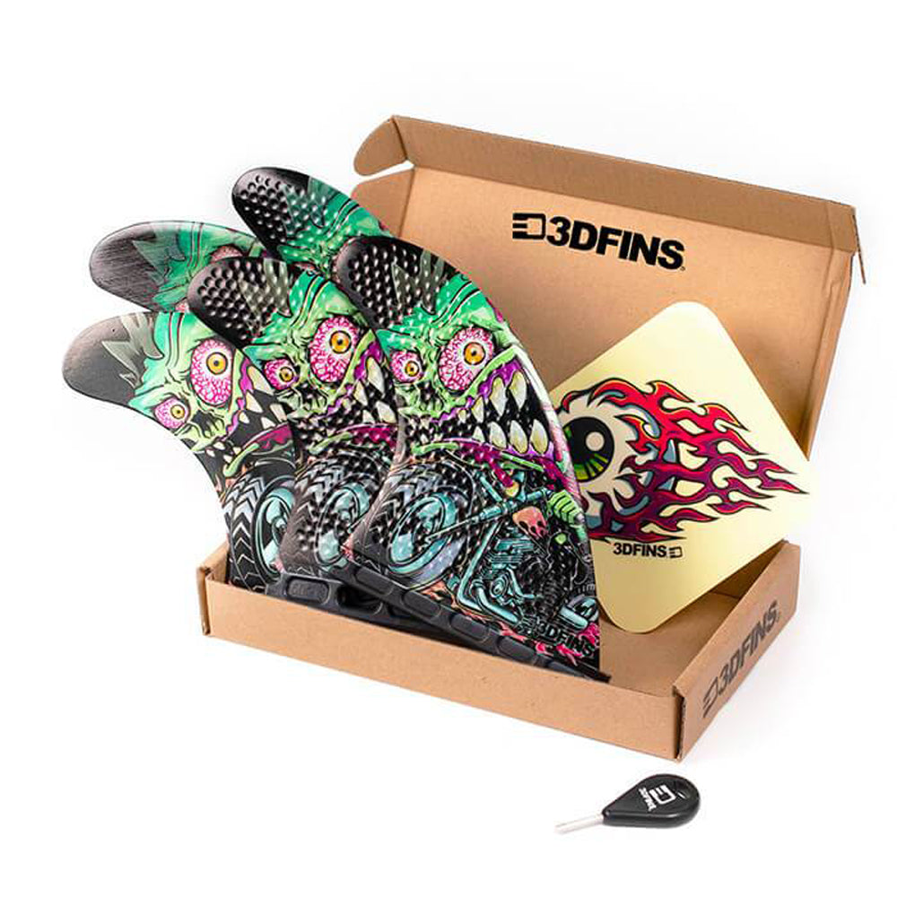 3D Fins - All Rounder 5 Fin - Medium - Rider (FCS1/Futures)