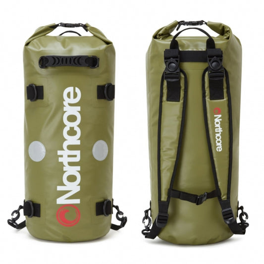 Northcore 40 litre Wetsuit Wet Dry Backpack Olive Green