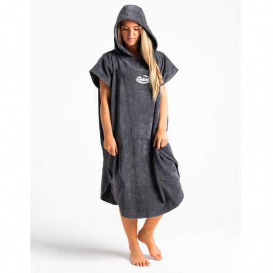 Robie Robes Beach Changing Poncho Small Steel Grey