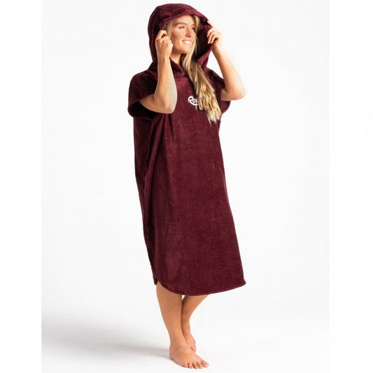 Robie Robes Beach Changing Poncho Medium Wine