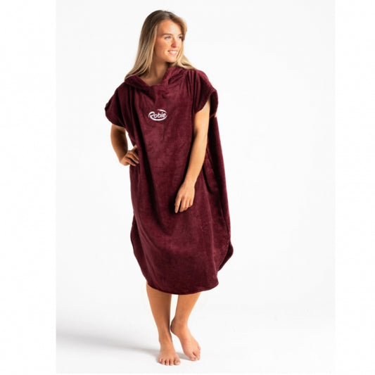 Robie Robes Beach Changing Poncho Small Wine