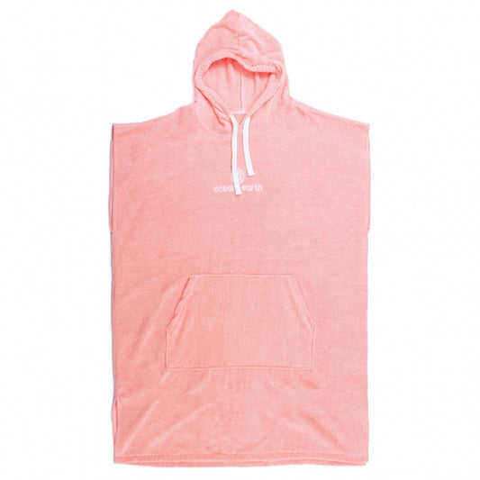 Ocean Earth Womens Poncho Beach Changing Robe Shell Pink