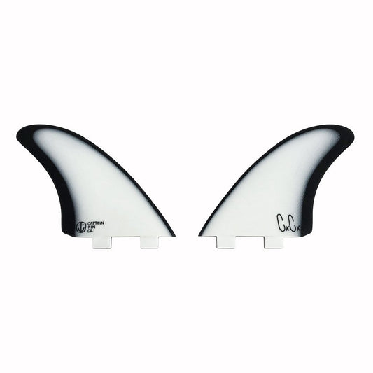 Captain Fin Co - Christenson Twin Especial - Medium - White/Black (FCS)