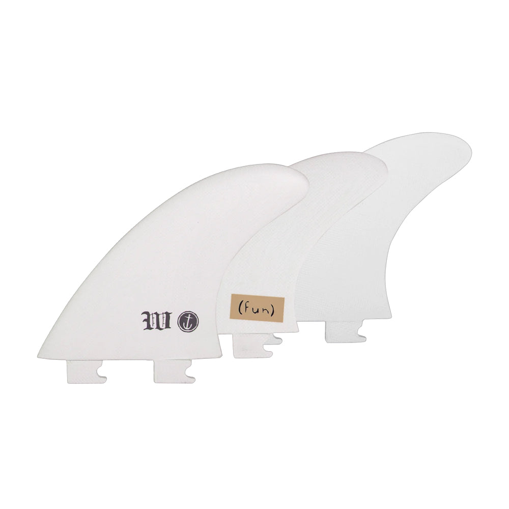 Captain Fin Co - Wade Goodall Tri - Medium - White (Snap-In / FCS II)