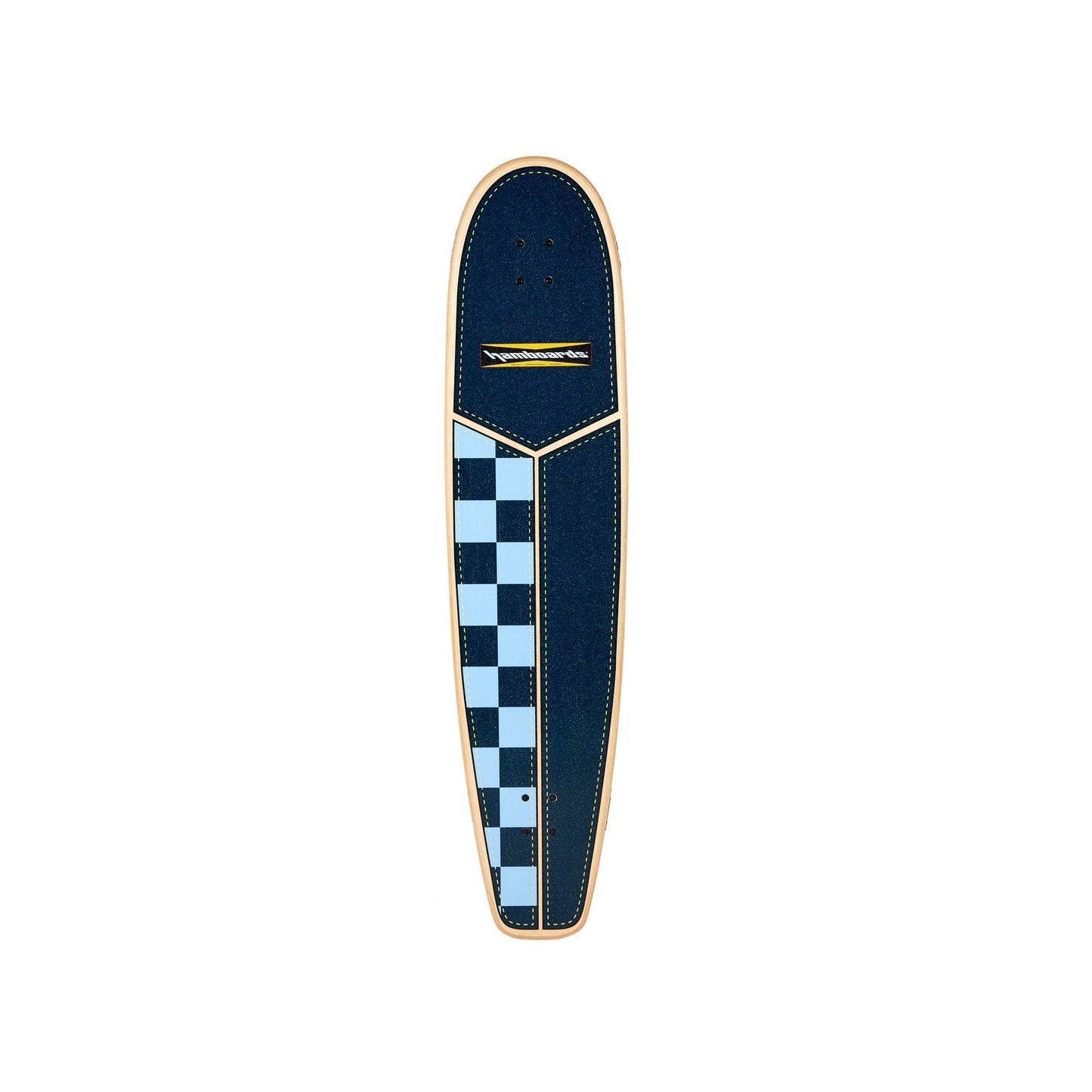 Hamboards - 45" The Huntington Hop - Navy/Light Blue Checkers - Deck Only