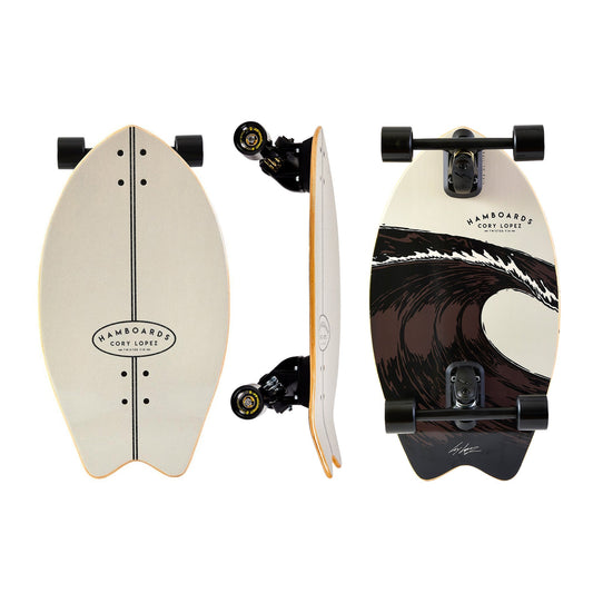 Hamboards - 26" The Corey Lopez Twisted Fin - Grey