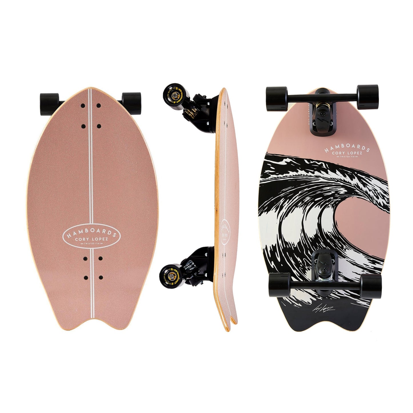 Hamboards - 26" The Corey Lopez Twisted Fin - Pastel