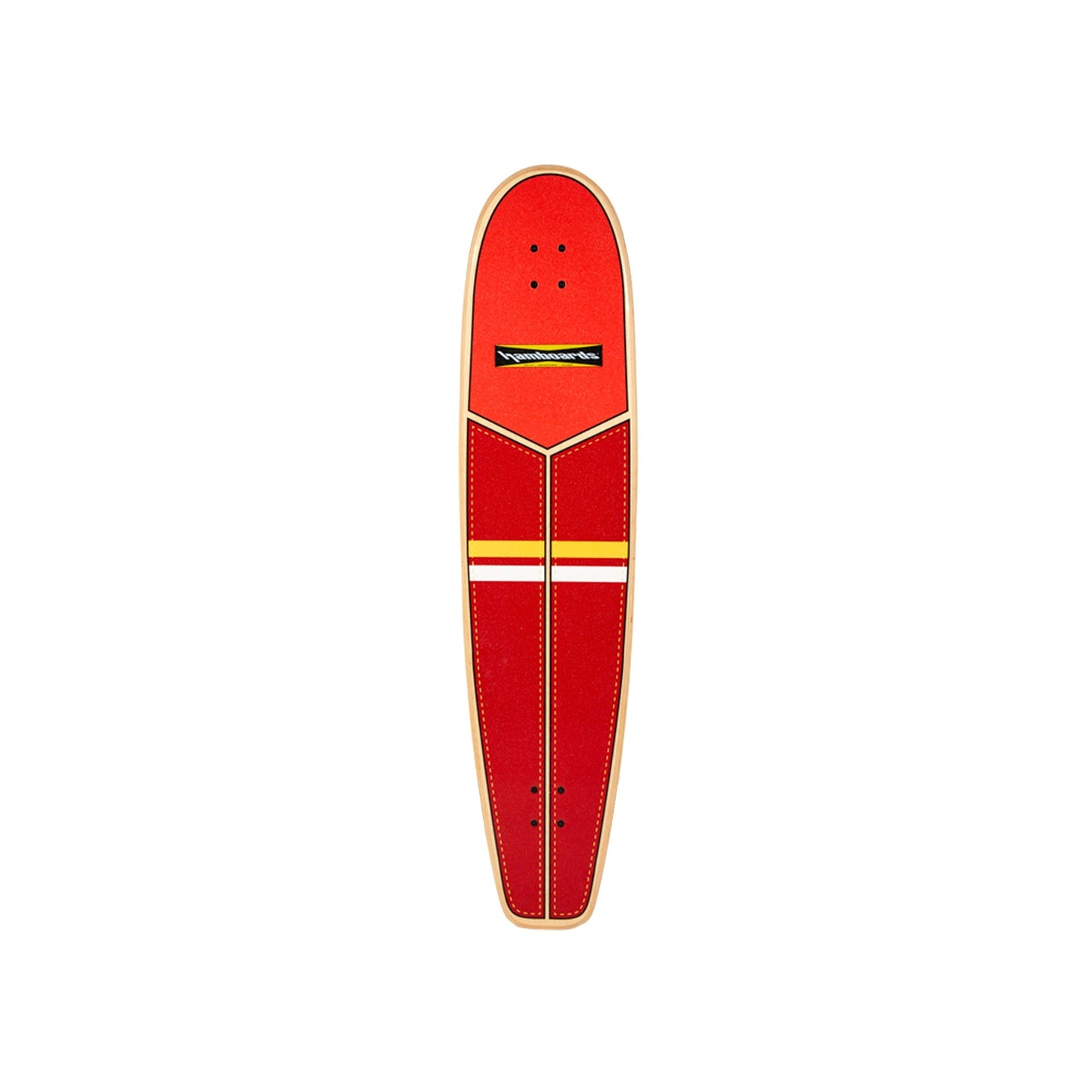 Hamboards - 45" The Huntington Hop - Red/Orange/Yellow/White - Deck Only