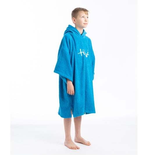 Tiki Beach Changing Robe Junior - Blue