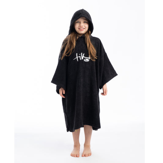 Tiki Beach Changing Robe Junior - Black