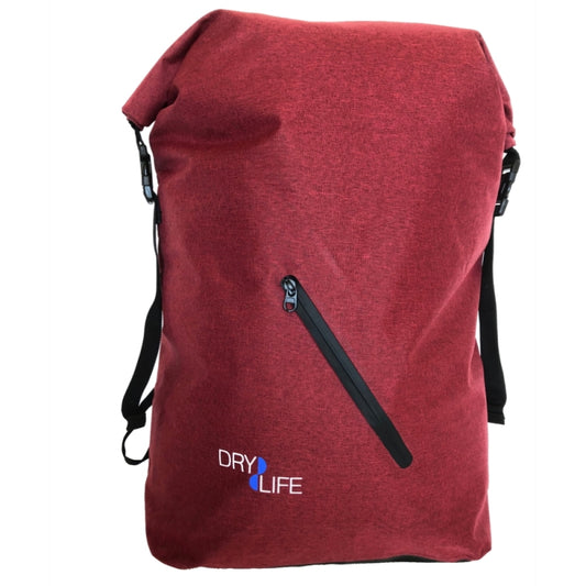 DryLife 40 Litre Waterproof Soft Tarp Backpack Red